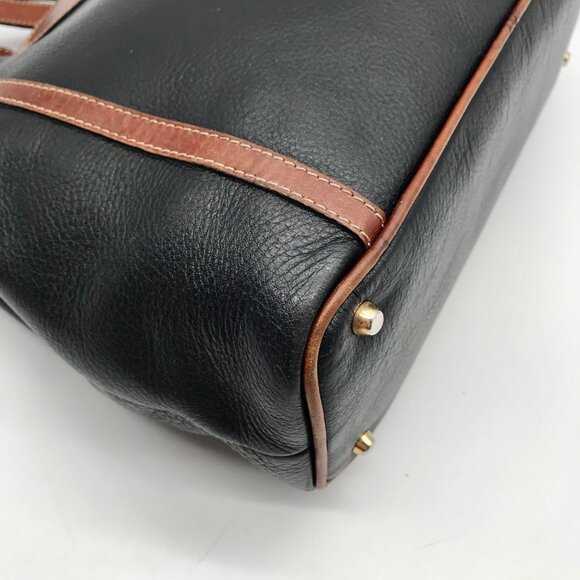 Bally Black And Brown Leather Vintage Woven Tote Bag - Picture 9 of 11